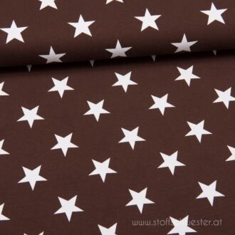 Große Sterne Jersey dunkelbraun
