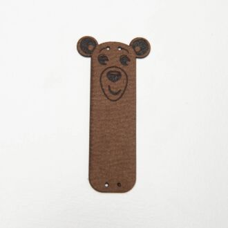 Aufnäher (klappbar) Bärenkopf braun