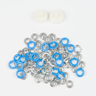 BabySnap Jersey Druckknöpfe blau