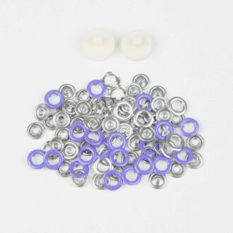 BabySnap Jersey Druckknöpfe lila