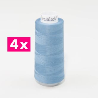 Amann-Mettler Trojalock Overlockgarn No. 120, 4x 2500m/gleiche Farbe - veilchenblau