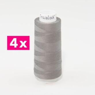 Amann-Mettler Trojalock Overlockgarn No. 120, 4x 2500m/gleiche Farbe - schiefer