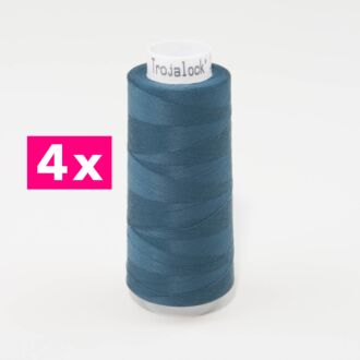 Amann-Mettler Trojalock Overlockgarn No. 120, 4x 2500m/gleiche Farbe - jeansblau