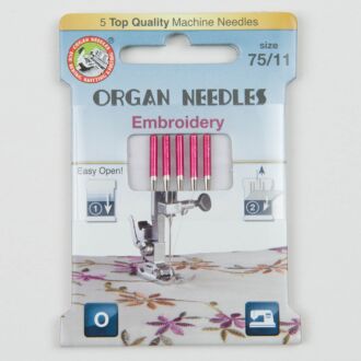 Organ Nähmaschinennadeln Embroidery 75 Eco Pack