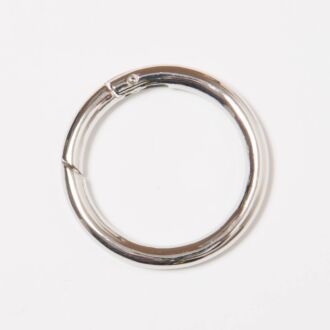 40mm Taschenringe silber