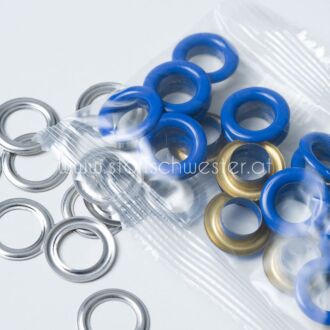 8mm Ösen dunkelblau (20 Stück)