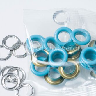 8mm Ösen türkis (20 Stück)