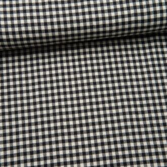 Woll-Twill Karo schwarz/weiß