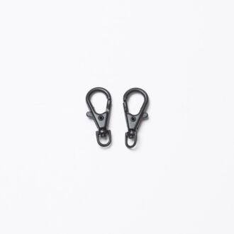 4mm Karabinerhaken schwarz (2 Stück)