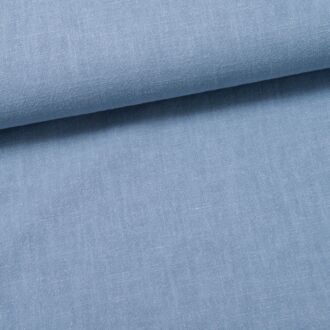 Stonewashed Leinen jeansblau