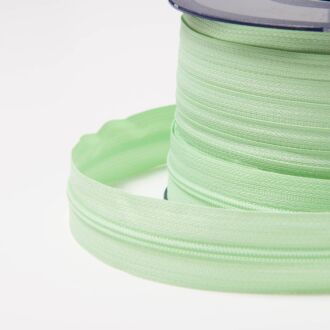 3mm Endlos-Reißverschluss blasses grün