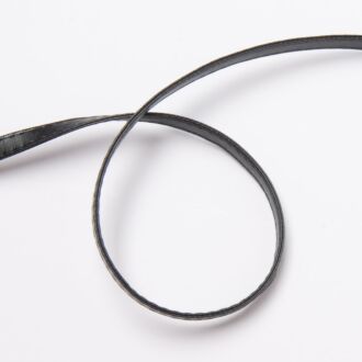 10mm Kunstleder-Gurtband schwarz