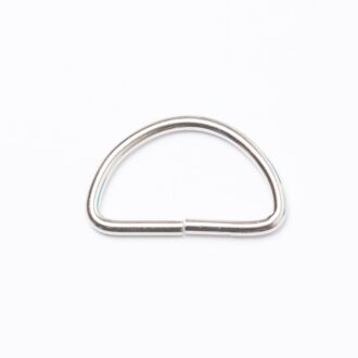30mm D-Ring/Halbring silber