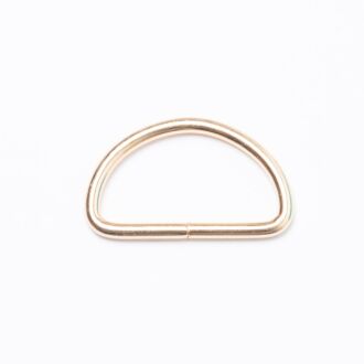 30mm D-Ring/Halbring gold