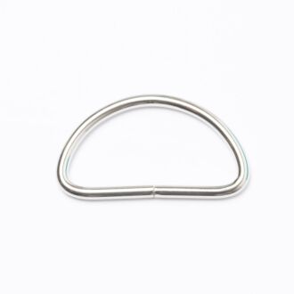 40mm D-Ring/Halbring silber