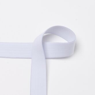 25mm Soft-Gummiband weiß
