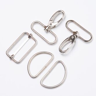 30mm Taschenzubehör-Set silber