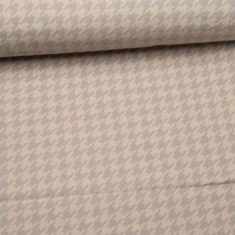 Jaquardjersey Xaver Hahnentritt beige