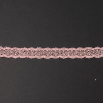 25mm Spitzenband Pünktchen altrosa