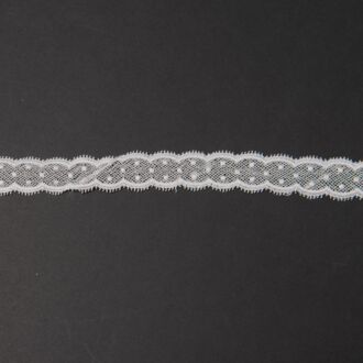 25mm Spitzenband Pünktchen hellgrau