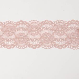 70mm Spitze elastisch Barockblumen nude