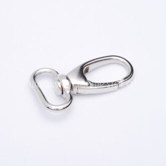 30mm Karabinerhaken silber