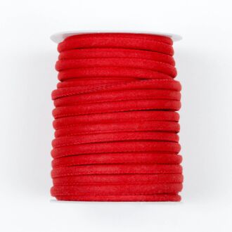 Wildlederimitat Kordel rot