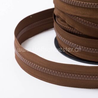 5mm Profil-Endlosreißverschluss mittelbraun