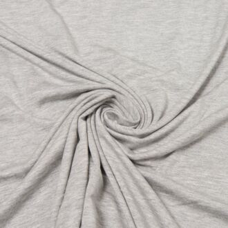 Bambusjersey hellgrau meliert