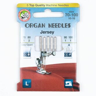 Organ Nähmaschinennadeln Jersey Sortiment 70–100 Eco Pack