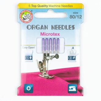 Organ Nähmaschinennadeln Microtex 80 Eco Pack