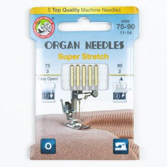 Organ Nähmaschinennadeln Super Stretch Sortiment 75–90 Eco Pack