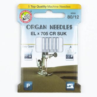 Organ Overlocknadeln ELx705 SUK Chromium 80 Eco Pack