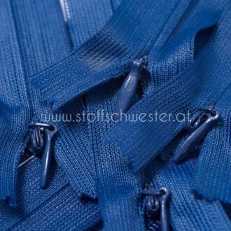 18cm Nahtverdeckter Reißverschluss dunkelblau