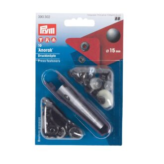 Prym Anorak Druckknöpfe brüniert, 15mm