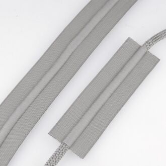 38mm Bund-Gummi mit Kordelzug hellgrau