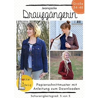 Papierschnittmuster Draufgängerin Gr. 34 - 48