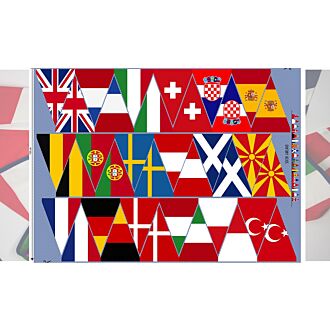 *SALE* Soccer Flags Panel Baumwolle (Rapport 103cm)