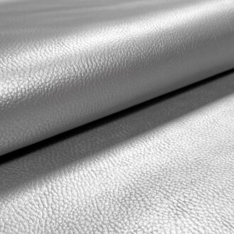 Kunstleder Metallic silber - 50x140cm Zuschnitt