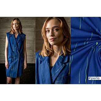 Canvas Neon Brush Lines blau/neongrün