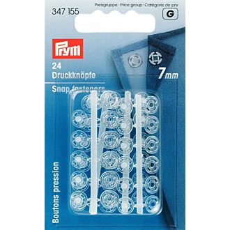 Prym Annähdruckknöpfe transparent 7mm