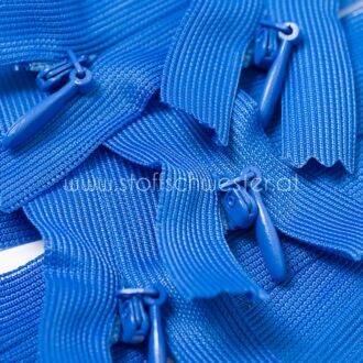 18cm Nahtverdeckter Reißverschluss royalblau