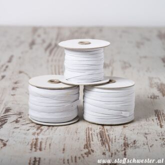 15mm Einziehgummi weiß