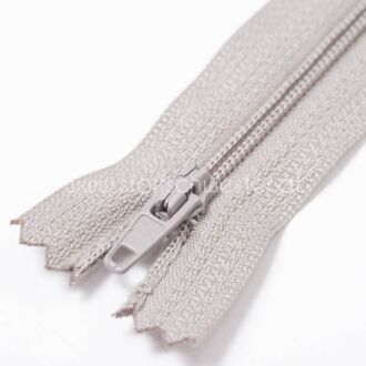 Hosenzipp, 4mm, grau, unteilbar