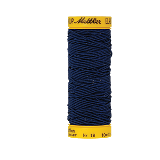 Elasticfaden 10m - Blue Black FNr: 0810