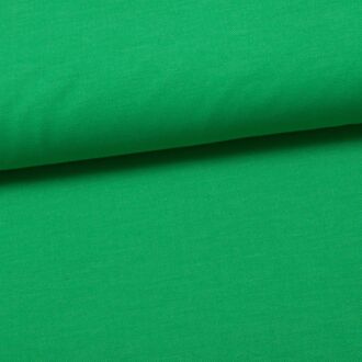 Bio-Denim-Jersey grasgrün